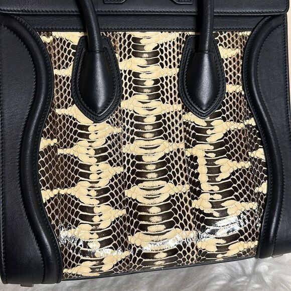 💯Authentic Celine  Water Snake Leather Micro Luggage Handbag🍀 - Picture 12 of 17